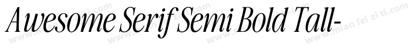 Awesome Serif Semi Bold Tall字体转换